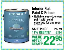 Menards Interior Flat Paint & Primer offer