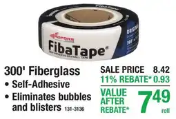 Menards 300' Fiberglass offer