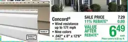 Menards Concord offer