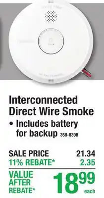 Menards Interconnected Direct Wire Smoke offer