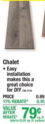 Menards Chalet Laminate Flooring offer