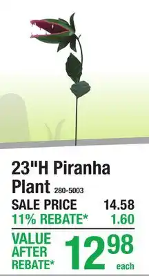 Menards 23H Piranha Plant offer