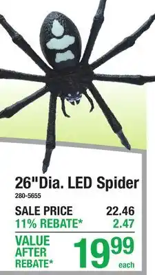 Menards 26Dia. LED Spider offer
