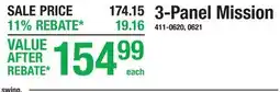 Menards 3-Panel Mission offer