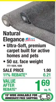 Menards Natural Elegance offer