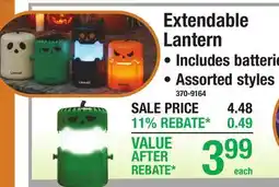 Menards Extendable Lantern offer
