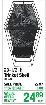 Menards 23-1/2H Trinket Shelf offer
