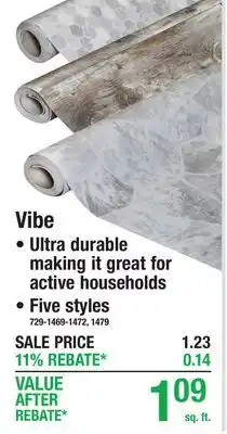 Menards Vibe offer