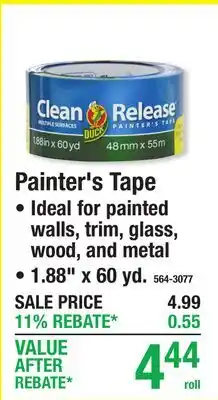 Menards Painter's Tape offer