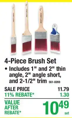 Menards 4-Piece Brush Set offer