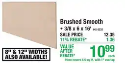 Menards Brushed Smooth offer