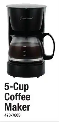 Menards 5-Cup Coffee Maker offer