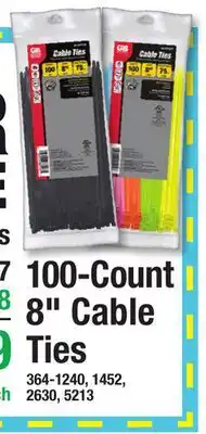 Menards 100-Count 8 Cable Ties offer