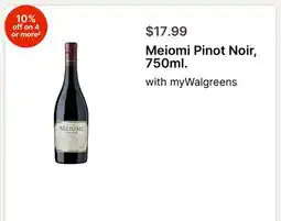 Walgreens Meiomi Pinot Noir, 750ml offer