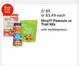 Walgreens Nice! Peanuts or Trail Mix offer