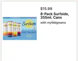 Walgreens 8-Pack Surfside, 355ml. Cans offer