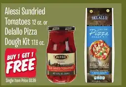 Jewel-Osco Alessi Sundried Tomatoes 12 oz. or Delallo Pizza Dough Kit 17.6 oz offer