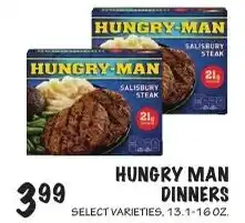 Foodarama Hungry Man dinners offer