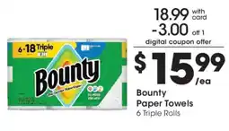 Kroger Bounty paper towels offer