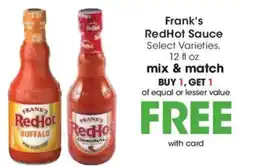 Kroger Frank's RedHot Sauce offer