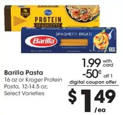Kroger Barilla Pasta offer
