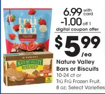 Kroger Nature Valley Bars or Biscuits offer