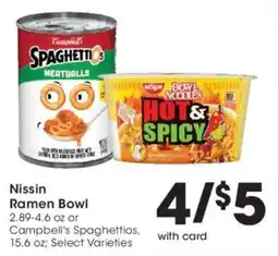 Kroger Nissin Ramen Bowl offer