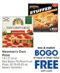 Kroger Newman's Own Pizza offer