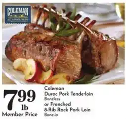 Pavilions Coleman Duroc Pork Tenderloin offer