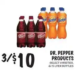Foodarama Dr. Pepper Products offer
