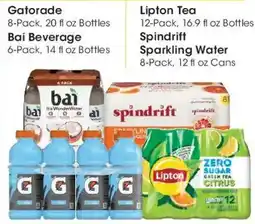 Kroger Gatorade Bai Beverage, Lipton Tea or Spindrift Sparkling Water offer