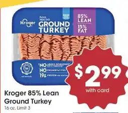Kroger Kroger ground turkey offer