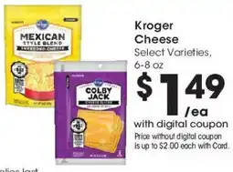 Kroger Kroger Cheese offer