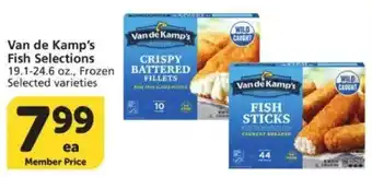 Van de Kamp's fish selections