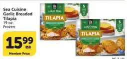 Vons Sea Cuisine garlic breaded tilapia offer