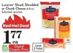 Pavilions Lucerne sliced, shredded or chunk cheese offer