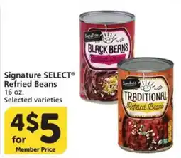 Vons Signature Select refried beans offer