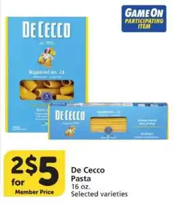 Vons De Cecco Pasta offer