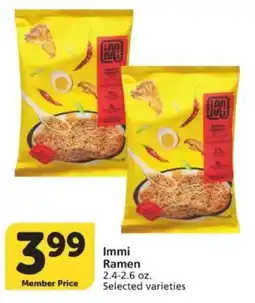 Vons Immi Ramen offer