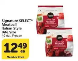Vons Signature Select meatball italian style bite size offer