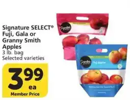 Vons Signature Select Fuji, Gala or Granny Smith Apples offer