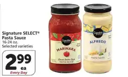Vons Signature Select pasta sauce offer
