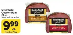 Vons Smithfield quarter ham offer