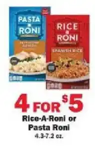 Schnucks Rice-A-Roni or Pasta Roni offer
