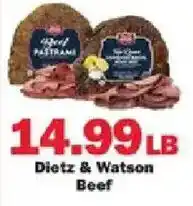 Schnucks Dietz & Watson Beef offer