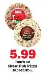 Schnucks Imo's or Brew Pub Pizza offer