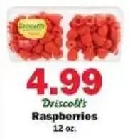 Schnucks Driscoll's Raspberries offer