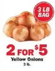 Schnucks Yellow Onions offer