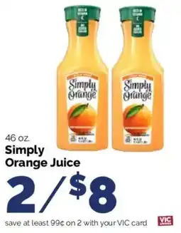 Harris Teeter Simply Orange Juice offer