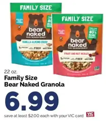 Harris Teeter Bear Naked Granola offer